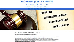 Suchetna (Sue) Channan is a Calgary lawyers focussing on Family Law and related services.