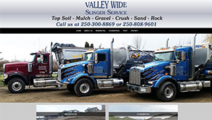 Valley Wide Slinger Service, putting top soil, mulch, gravel, crush, sand and rock exactly where you need it!